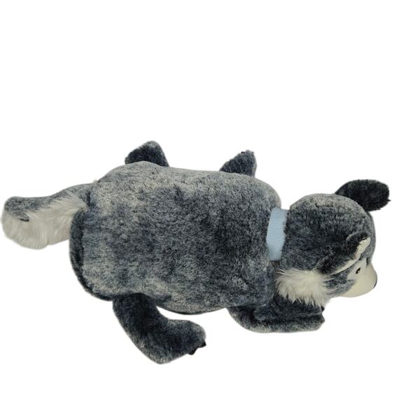 Zoobies Pets Wyatt Wolf Plush with Blanket 25x16  Nap Travel 2010 - Picture 6 of 16